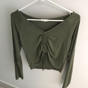 Forest green long sleeve shirt